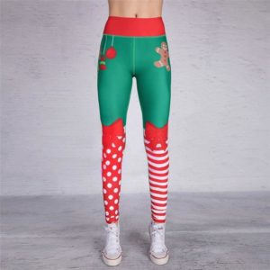 Joga Christmas Print Hip High Waist Fitness Yoga Pants